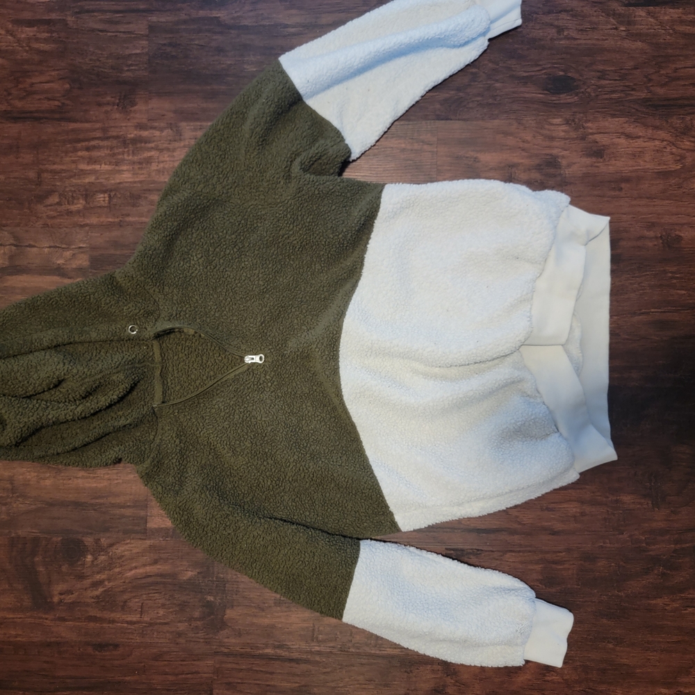 Colorblock Sherpa Hoodie